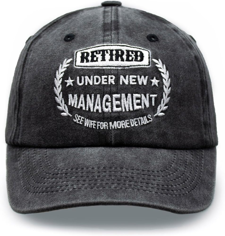 Retirement Gifts for Men Women Funny Retired Adjustable Baseball Cap Embroidered Retirement Hats for Men