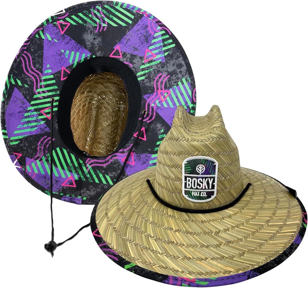 Bosky Hat Co. Sun Shade Straw Hats | River Beach Fishing | UPF 50