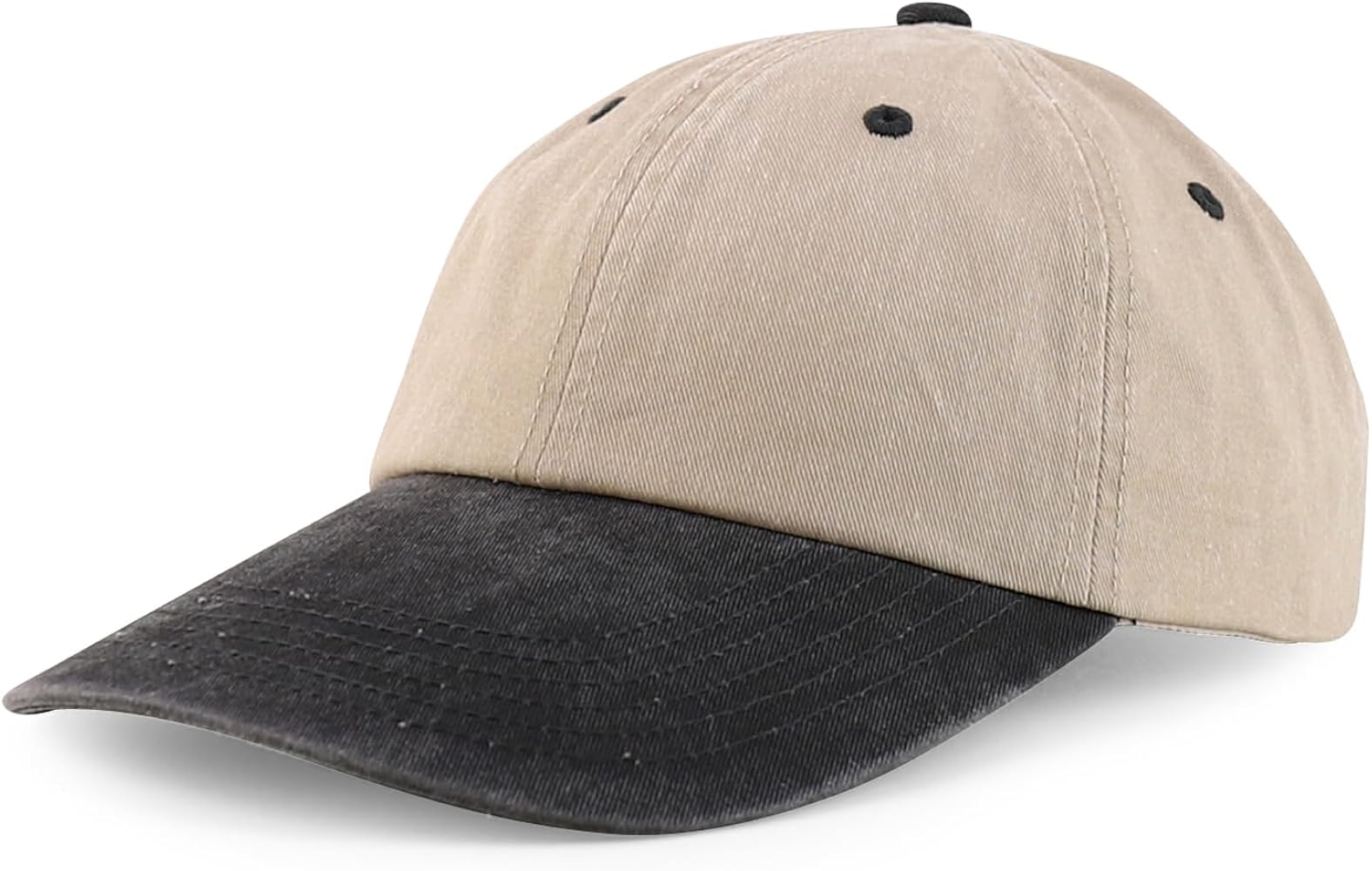 XXL Oversize 4 Inch Long Bill Pigment Dyed Baseball Cap