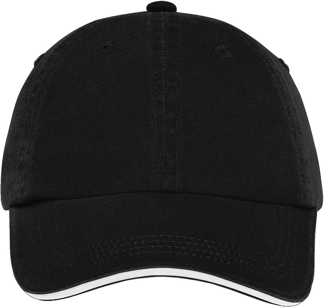 Port Authority Sandwich Bill Cap with Striped Closure