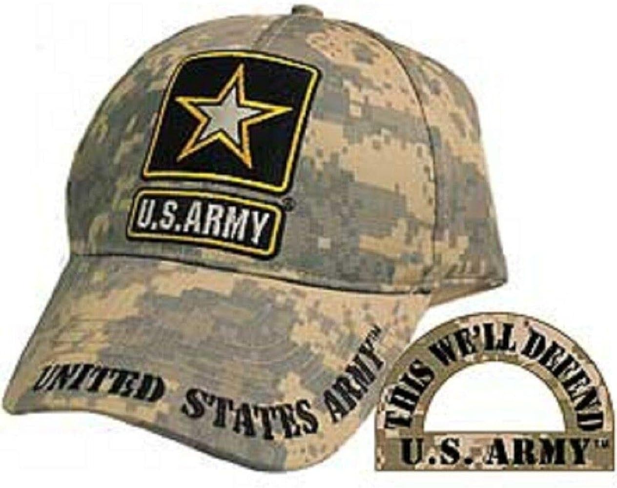 U.S Army Star Logo Camouflage HAT Cap Official Licensed Product