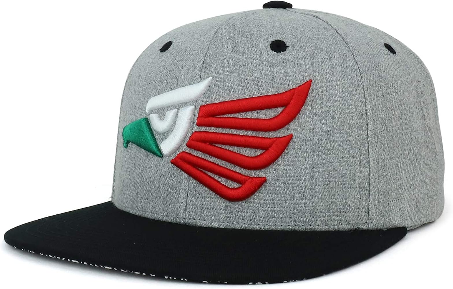 Trendy Apparel Shop Hecho En Mexico Eagle 3D Embroidered Snapback Cap