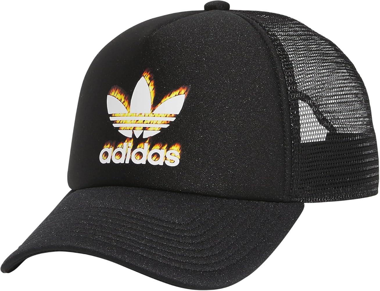 adidas Originals Unisex Trefoil Fire Trucker, Black, One Size