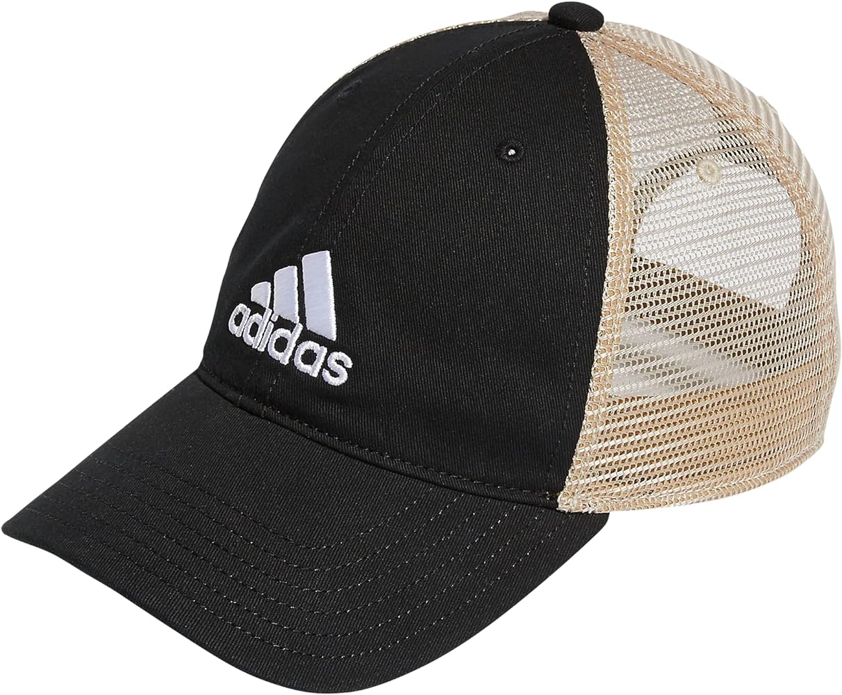 adidas Men's Mesh Back Relaxed Crown Snapback Adjustable Fit Cap