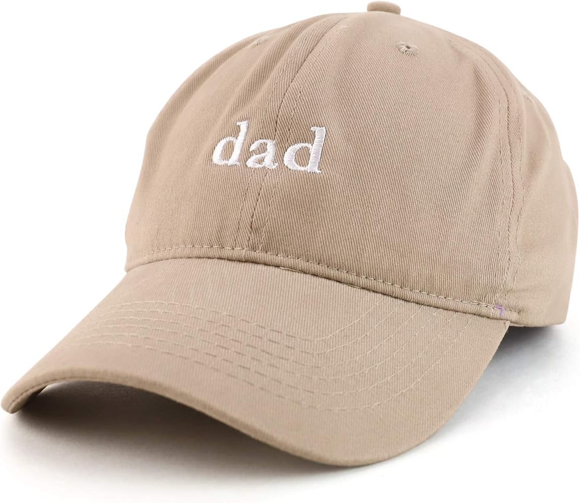 Trendy Apparel Shop Dad Embroidered Soft Low Profile Cotton Cap Dad Hat