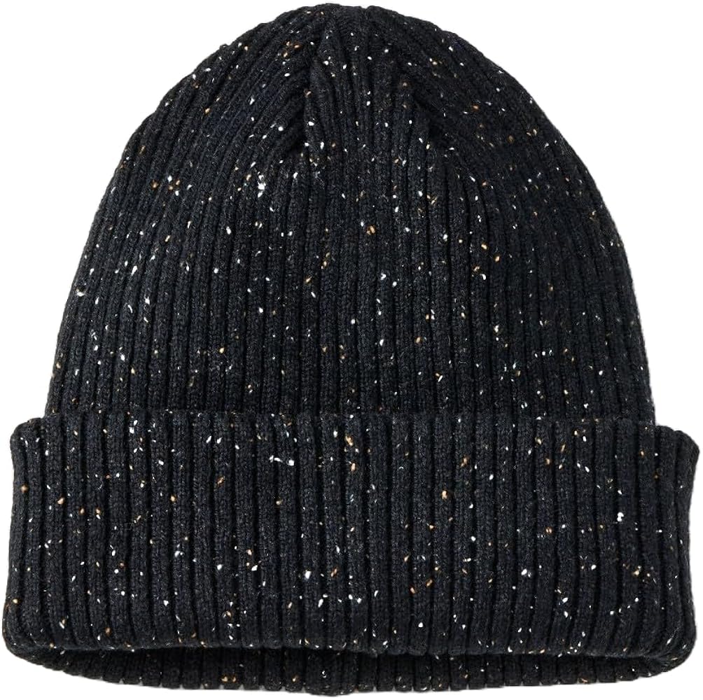 Goodfellow & Co Men's Speckle Rib-Knit Beanie - (Black)