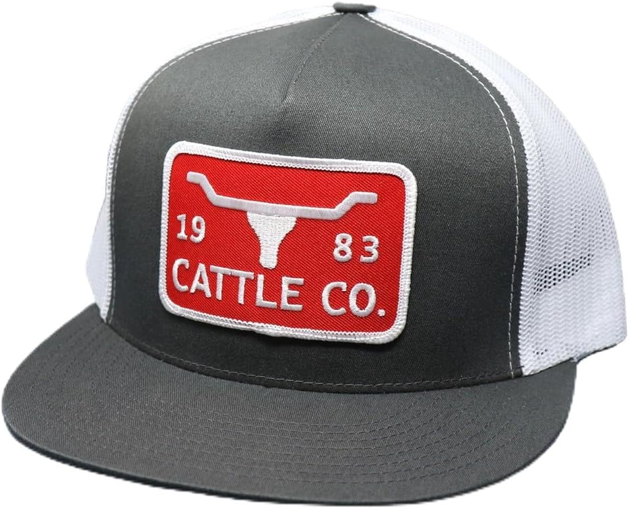 WHISKEY BENT HAT CO. 5-Panel 1983 Cattle Co Logo Longhorn Patch Snapback Hat