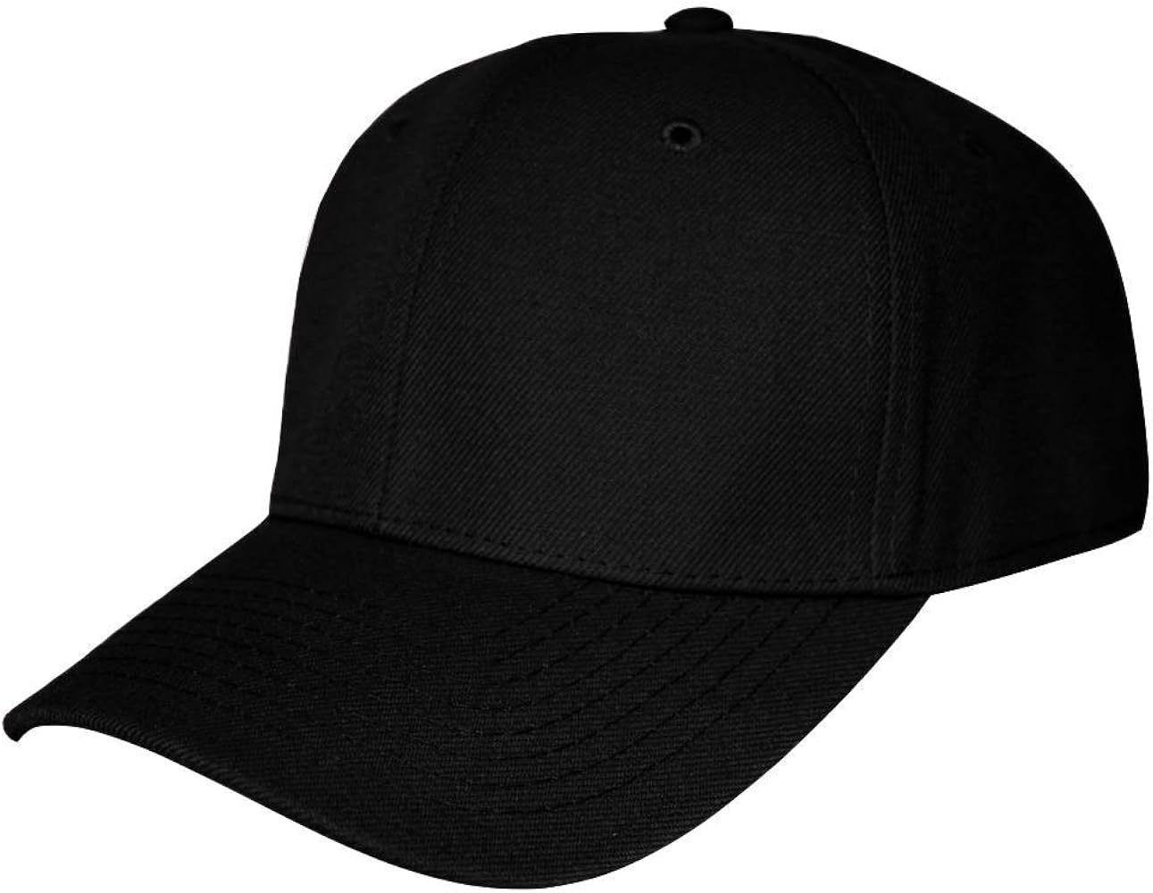 TOP HEADWEAR Blank Fitted Curved Cap Hat