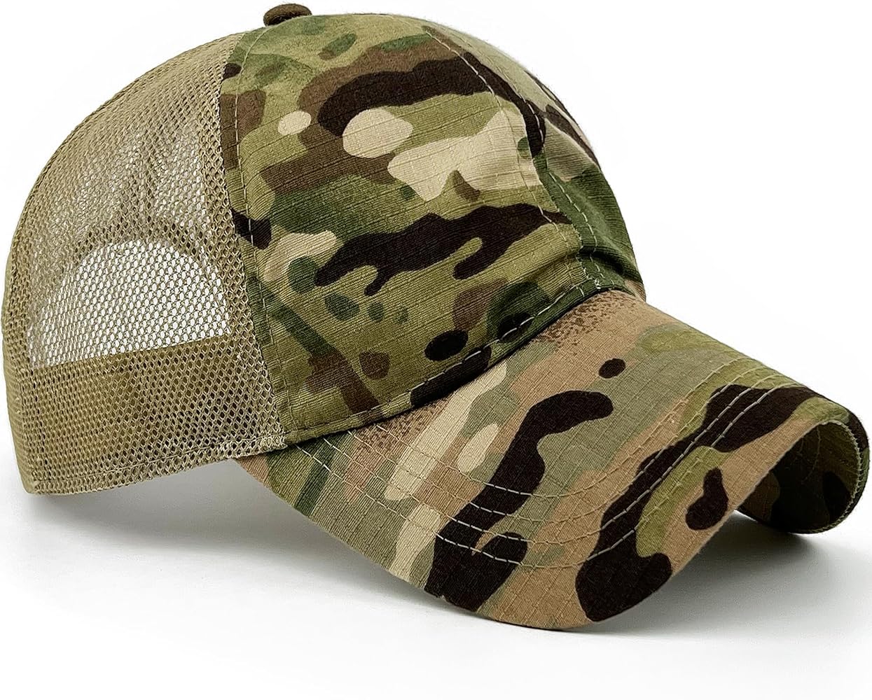 Mens Camo Baseball Hats with American Flag Buckle USA Tactical Operator Patriotic Cap US Army Military OCP Ball Hat