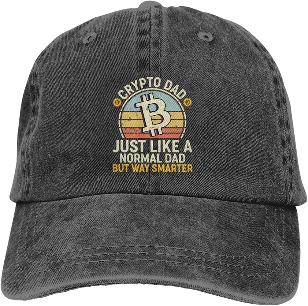 Mine Your Own Crypto Bitcoin Baseball Cap Golf Dad Hat Adjustable Original Classic Low Profile Cotton Hat Men Women