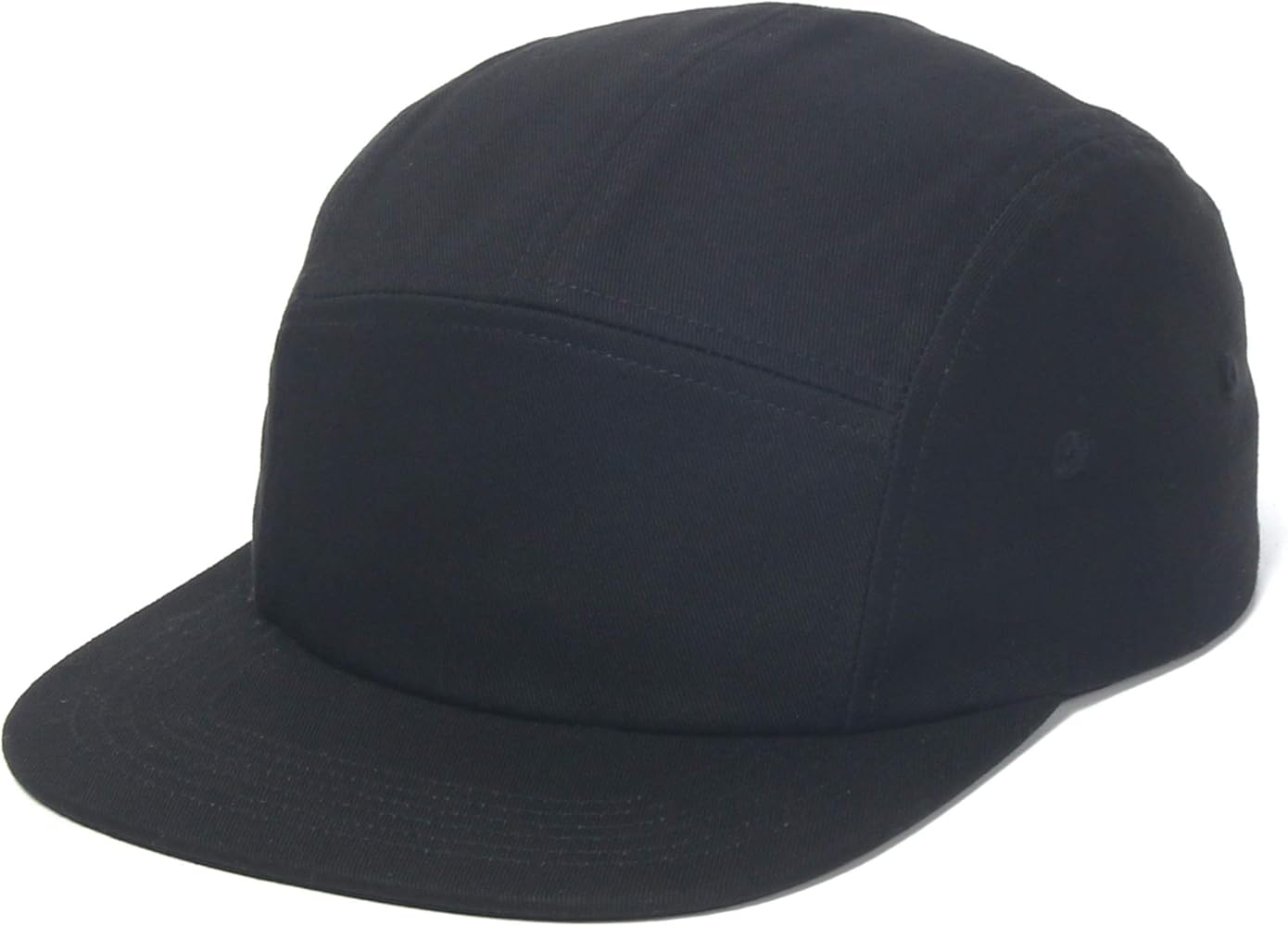 5 Panels Baseball Cap Classic Flat Bill Hat Cotton Short Flat Brim Caps