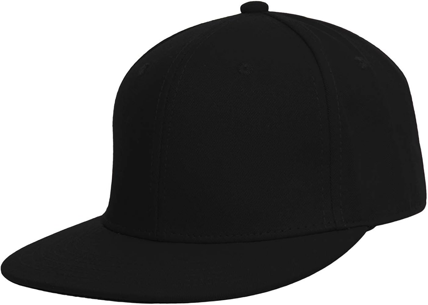 TOP HEADWEAR Plain Flat Bill Fitted Hat