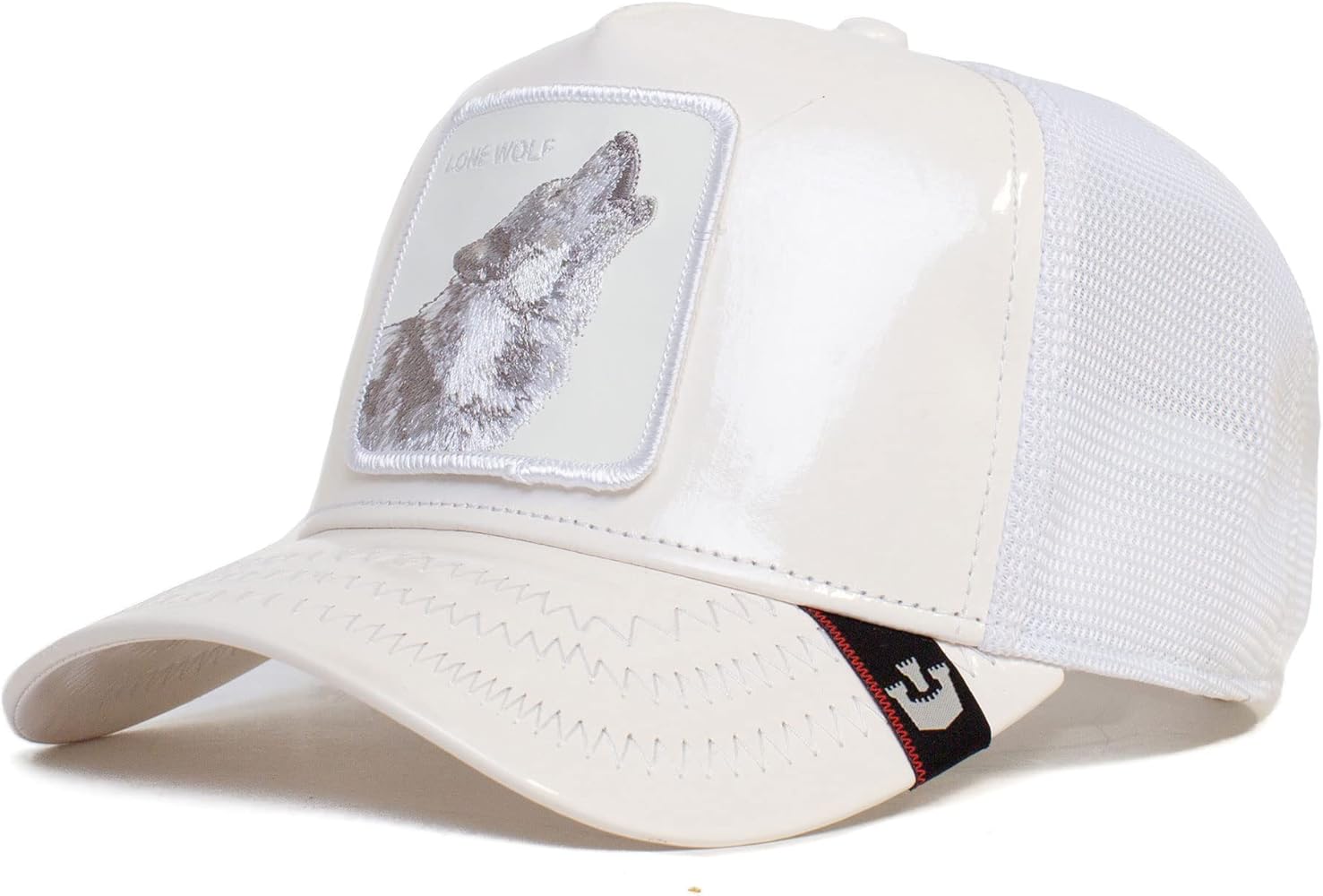 Goorin Bros. The Farm Unisex High Shine Faux Leather Adjustable Snapback Trucker Hat