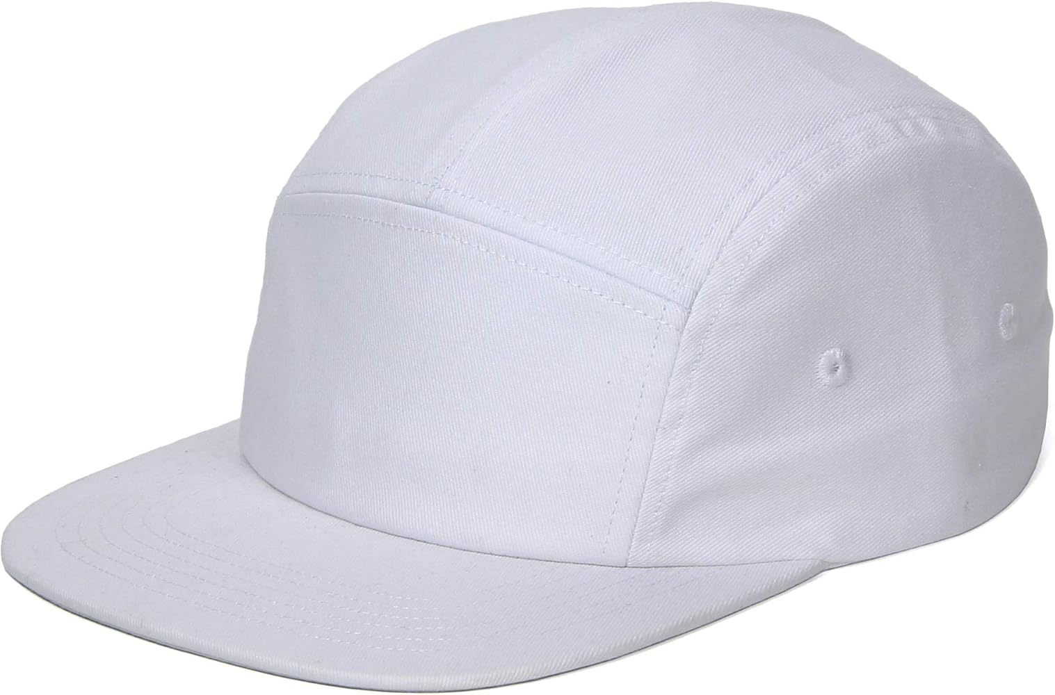 5 Panels Baseball Cap Classic Flat Bill Hat Cotton Short Flat Brim Caps