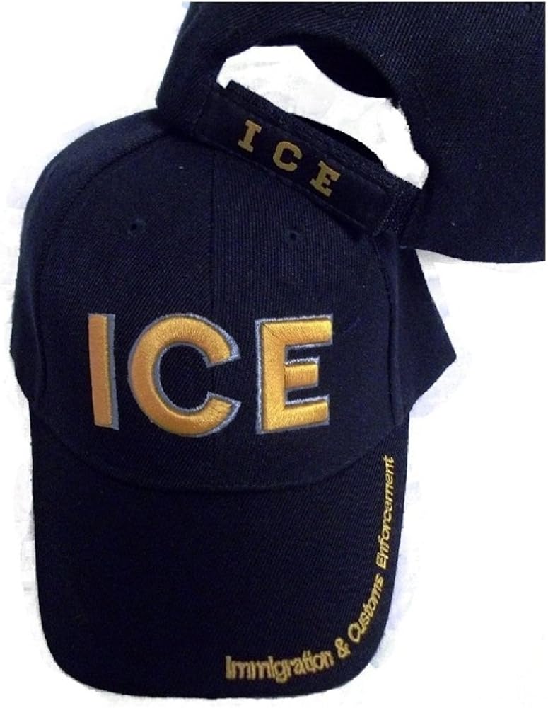 ICE Immigration & Customs Enforcement Embroidered Hat Baseball Style Ball Cap