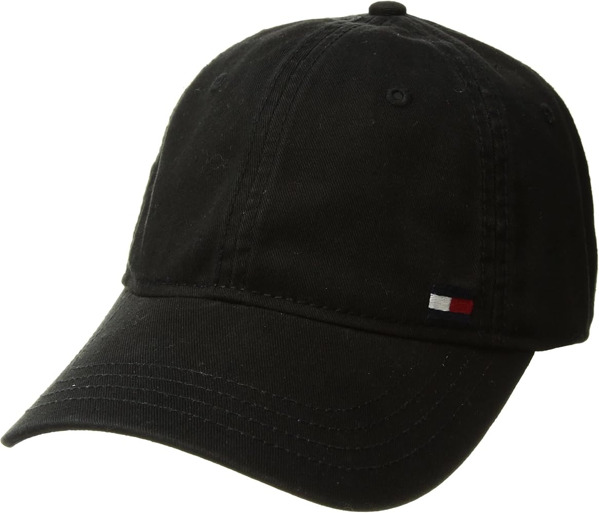 Tommy Hilfiger Men's Cotton Billy Adjustable Flap Baseball Cap