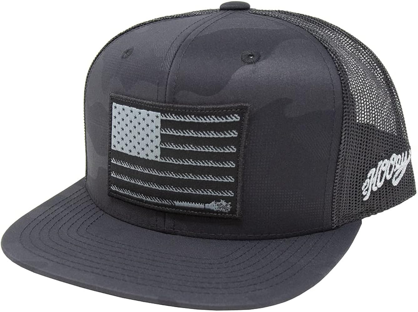 HOOEY Liberty Rope Adjustable Snapback Trucker Hat with Logo