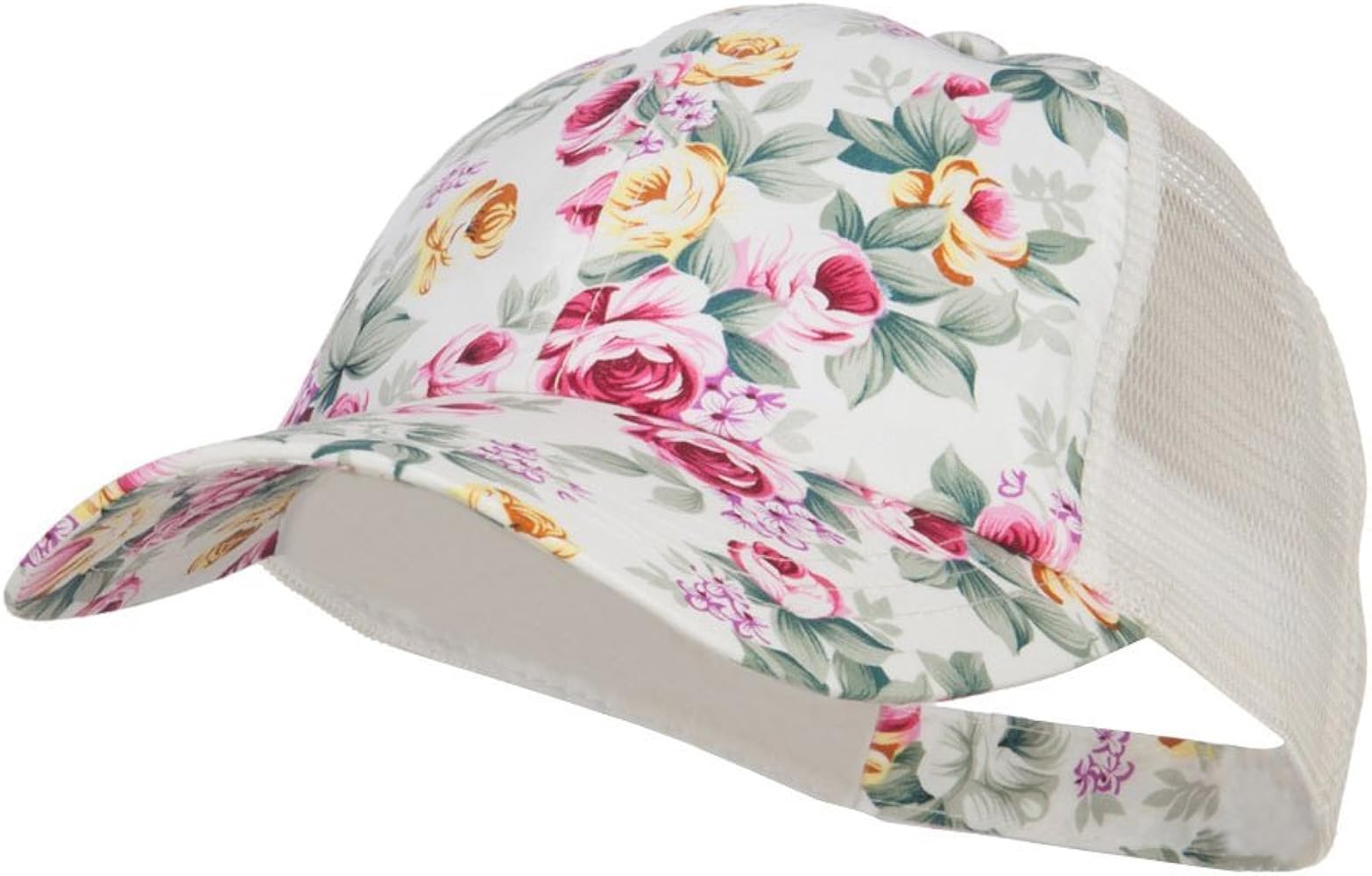 MG Floral Print Mesh Trucker Cap