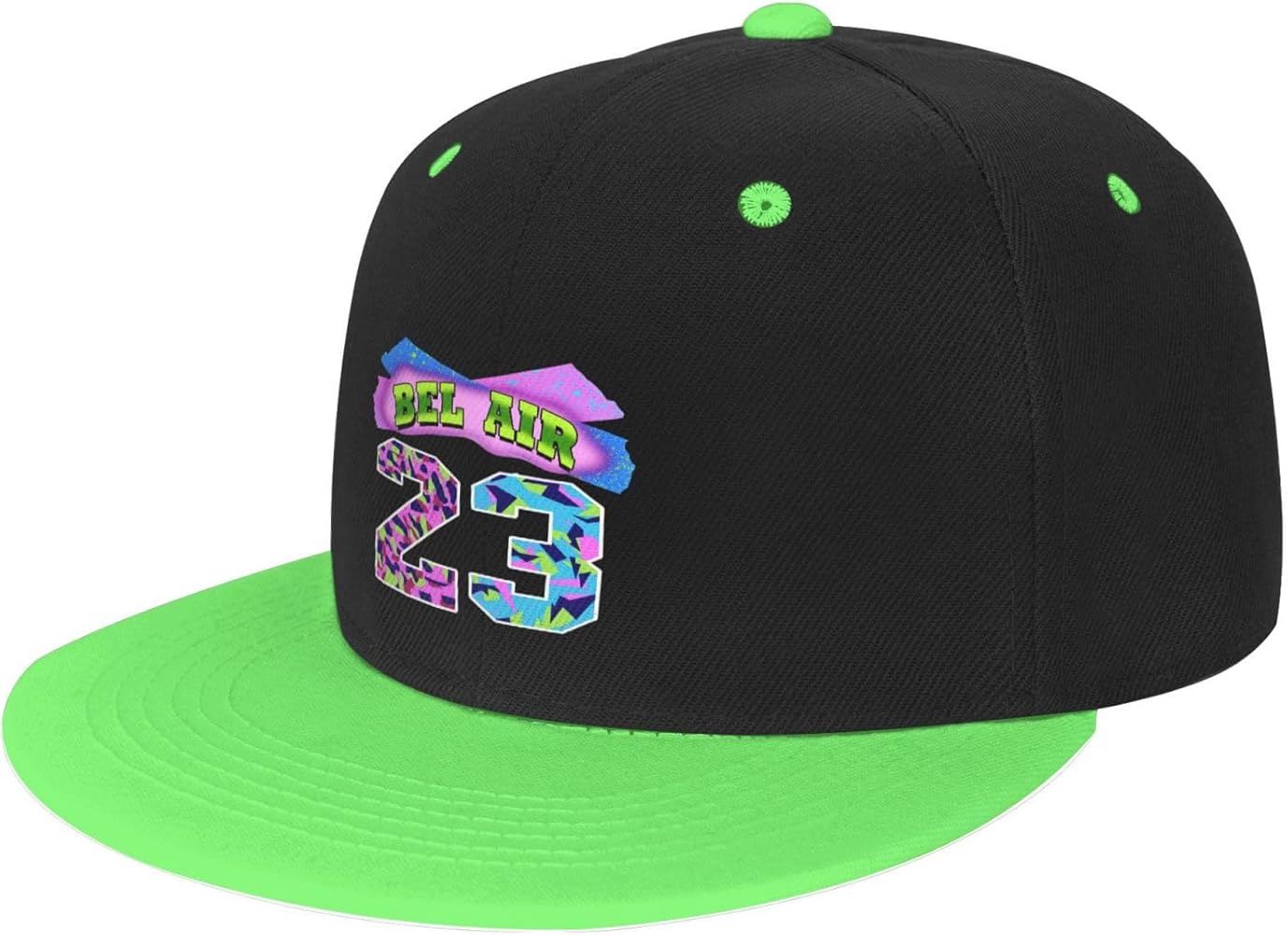 90s Hip Hop Baseball Cap for Men Women,Unisex Adjustable Snapback Hat with BEL AIR Print Hat