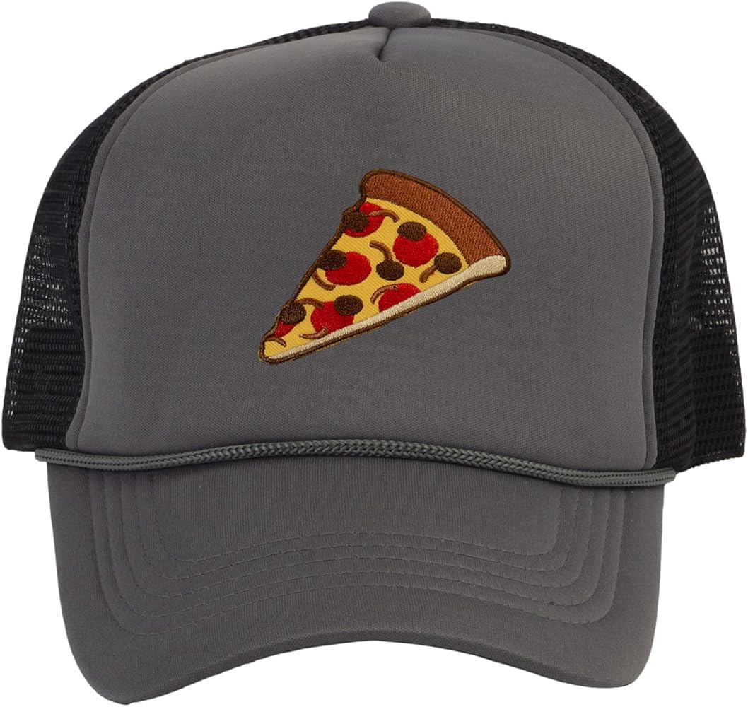 Adult Men's Pepperoni Pizza Slice Rope Foam Trucker Hat