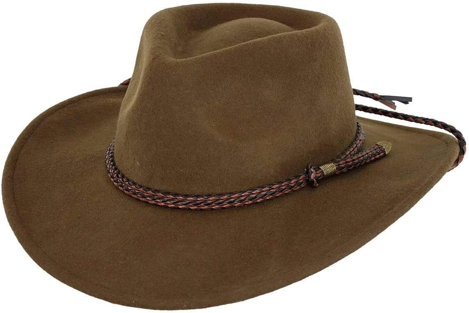 Outback Trading Company Men's 1392 Broken Hill UPF 50 Water-resistant Crushable Australian Wool Western Cowboy Hat