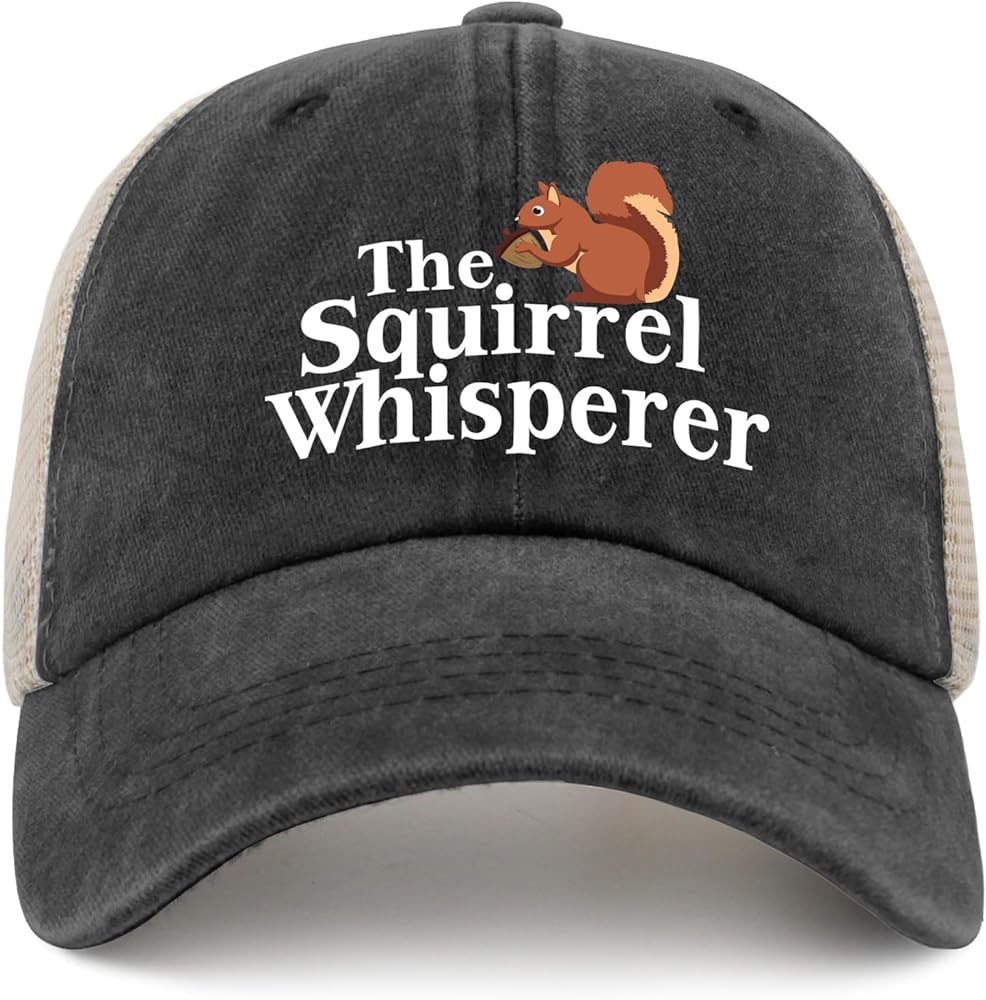 Funny Squirrel Hat The Squirrel Whisperer Hat for Men Dad Hat Fashionable Hats