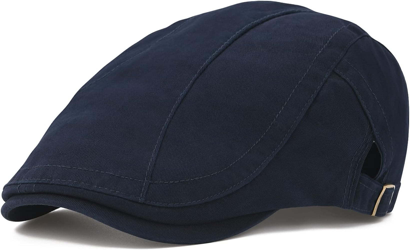 VOBOOM Men Cotton Newsboy Beret Hat Duckbill Buckle Cabbie Cap