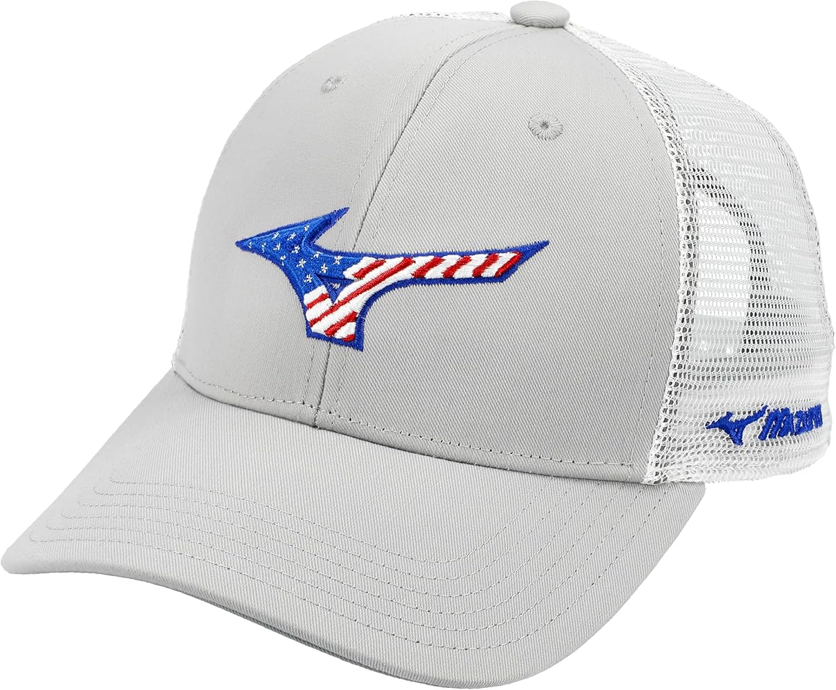 Mizuno Unisex-Adult Runbird Patriot Trucker Hat