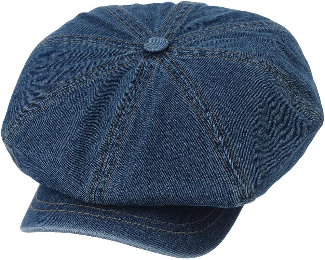 WITHMOONS Denim Cotton Newsboy Hat Baker Boy Beret Flat Cap KR3613