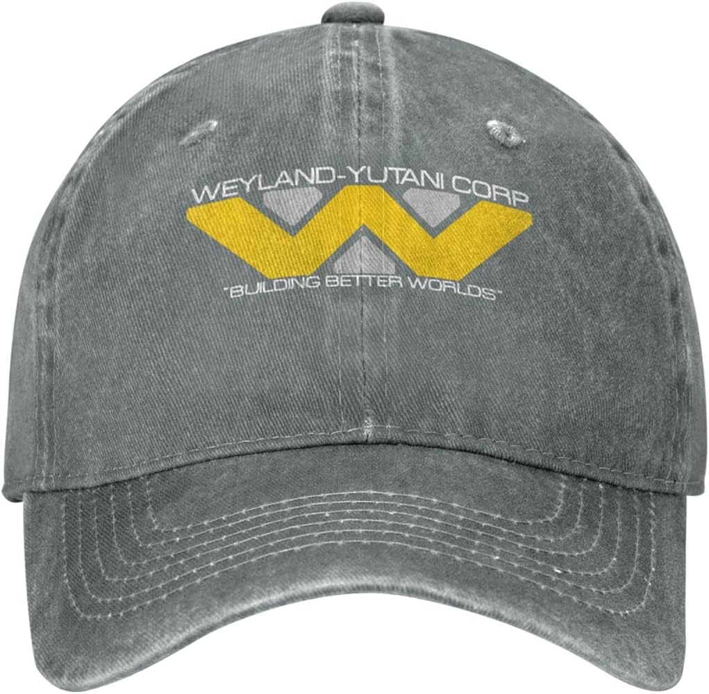 Weyland Yutani Corp Adults Baseball Cap Womans Trucker Caps Adjustable Men Cowboy Hat Gray