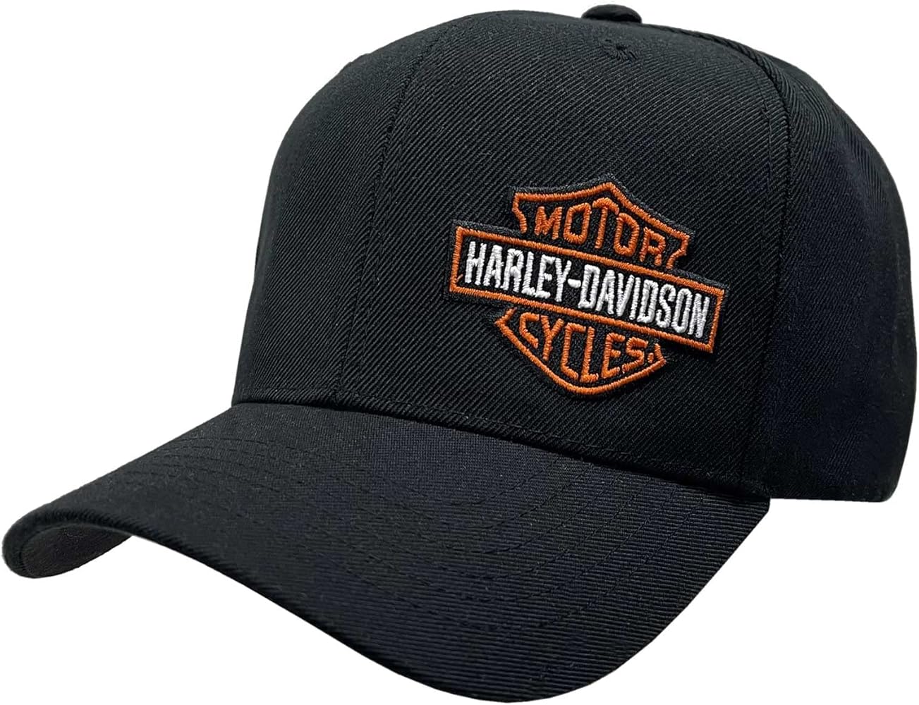 Harley-Davidson Men's Embroidered Bar & Shield Curved Bill Baseball Cap - Black