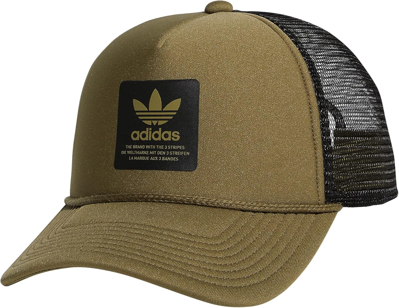 adidas Originals Dispatch Trucker 5-Panel High Crown Mesh-Back Adjustable Strapback Cap