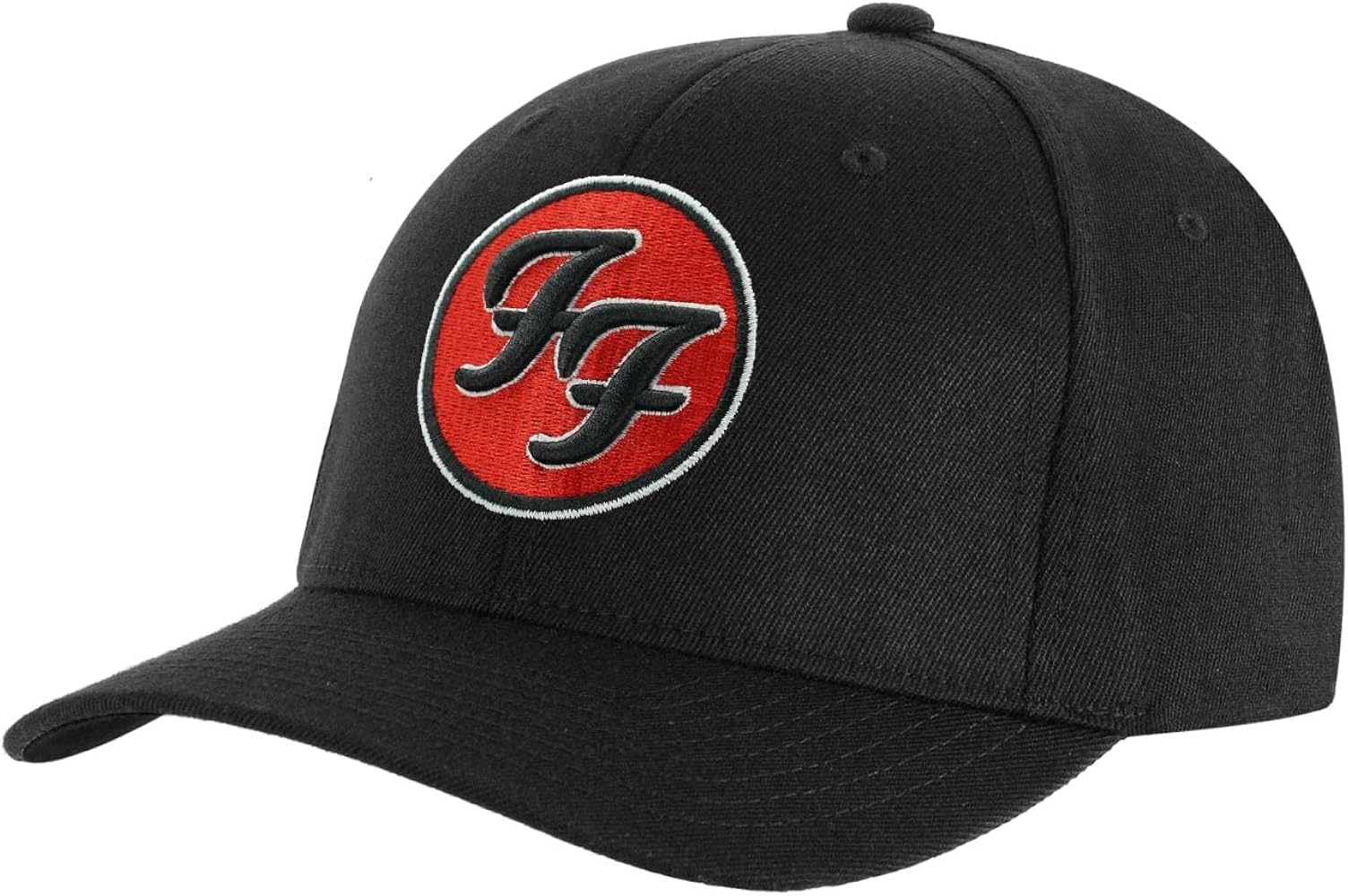 Foo Fighters Men's FF Logo Baseball Cap Adjustable Black