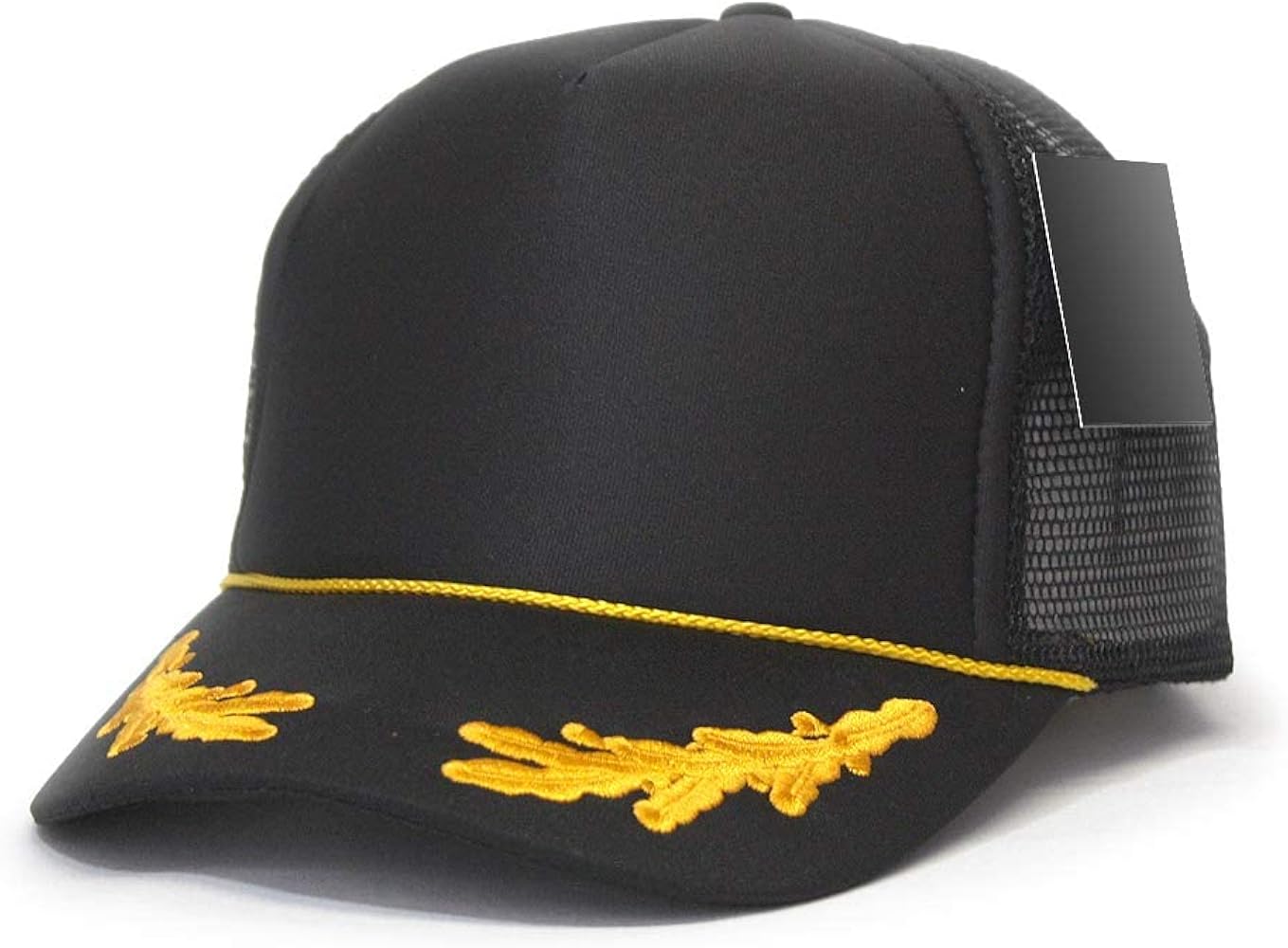 High Crown Foam Mesh Camouflage Oak Leaves Captain Trucker Hat Baseball Cap