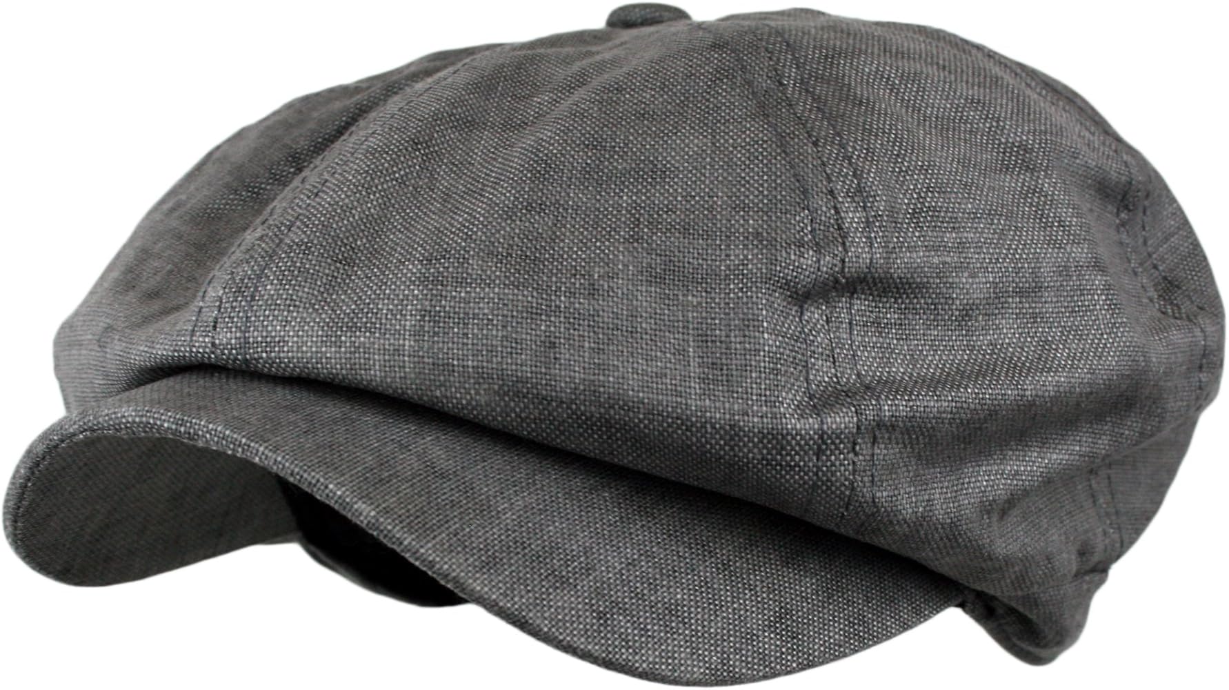 Men's Linen 8 Panel Applejack Gatsby Newsboy Ivy Hat