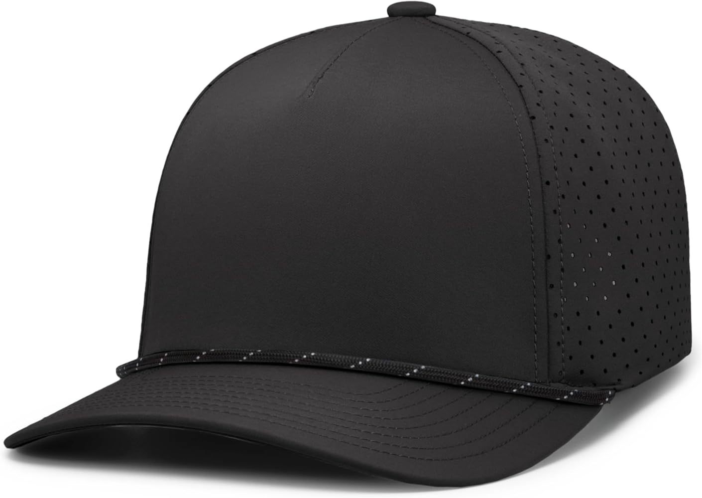 Pacific Headwear Weekender Perforated Snapback Cap Rope Hat-Breathable Design for Outdoor Adventures and Casual Wear