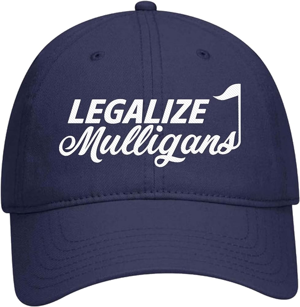 Funny Golf Legalize Mulligans Men's Embroidered Otto Baseball Cap Hat