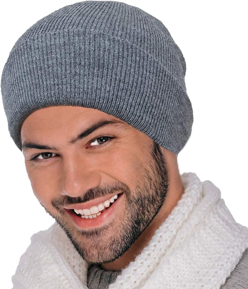 Merino Wool Beanie Hat -Soft Winter and Activewear Watch Cap