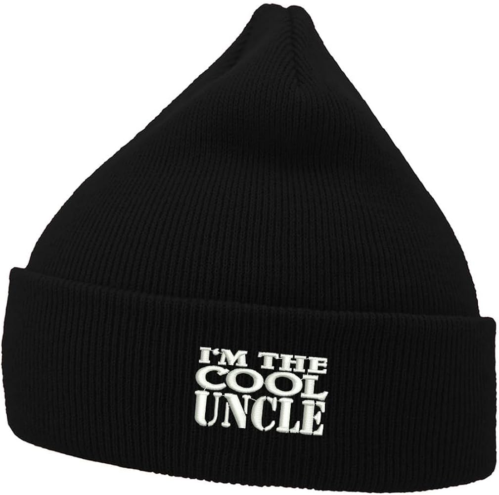 for Cool Uncle Embroidered Men's Beanies Hats Casual Winter Knit Hat Unisex Beanie