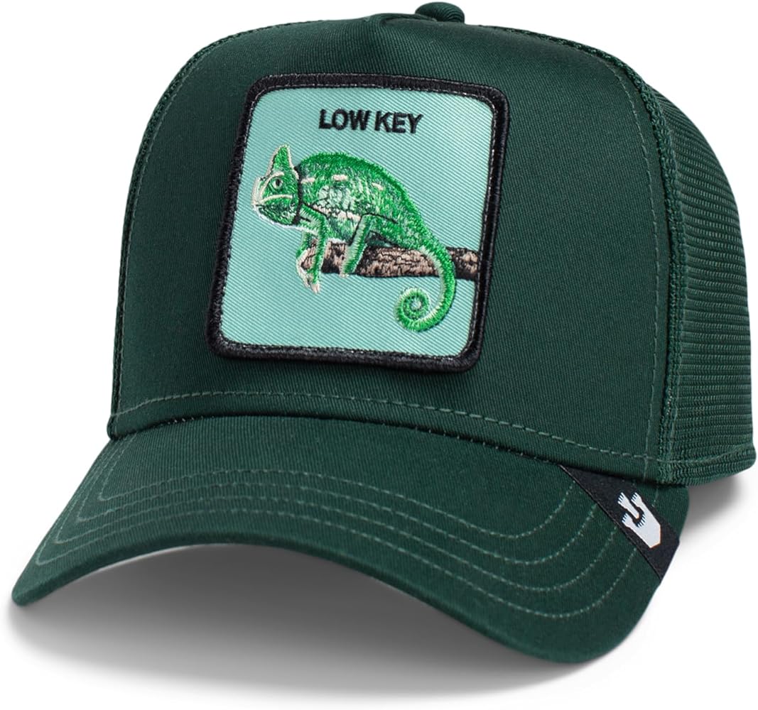 Goorin Bros. The Farm Unisex Original Adjustable Snapback Trucker Hat, Forest (The Low Key Chameleon), One Size