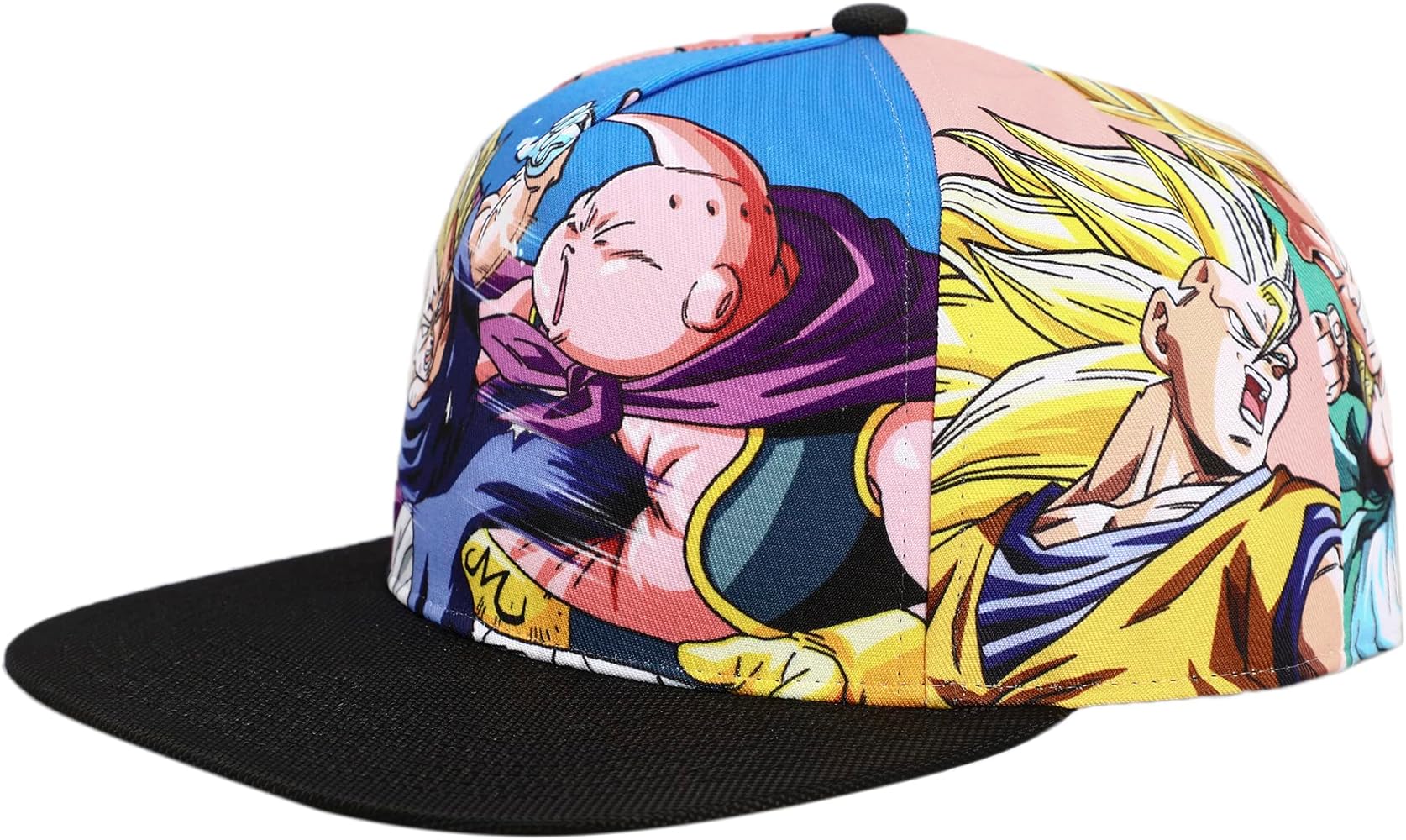 Dragon Ball Z Majin Buu & Goku Sublimation Panel Baseball Cap Multicolored