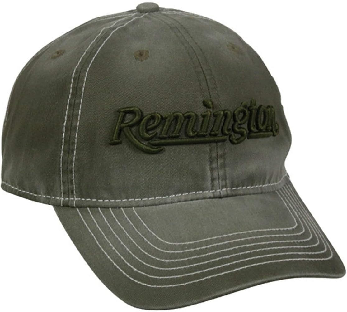 Outdoor Cap Remington Sports Cotton Cap w/Embroidery Logo - Mens, One Size, Olive, RM51C