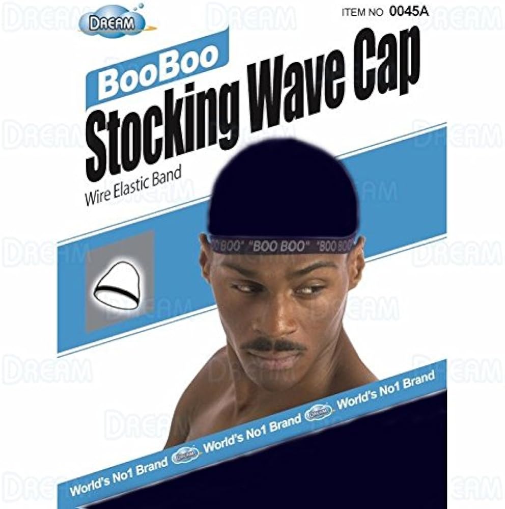 Dream, Boo Boo Stocking Wave Cap, Wire Eastic Band (Item #045 Navy)