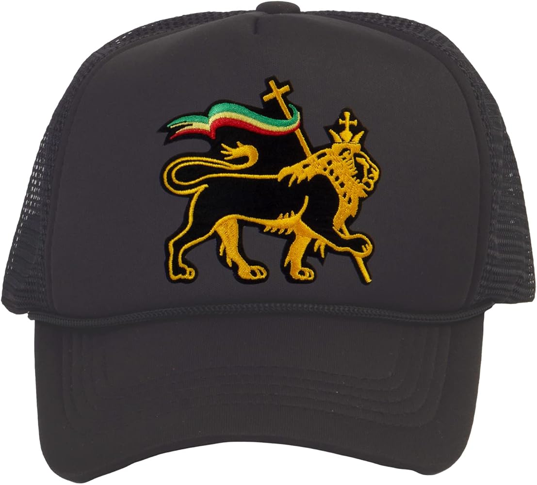 Rasta Lion of Judah Trucker Hat