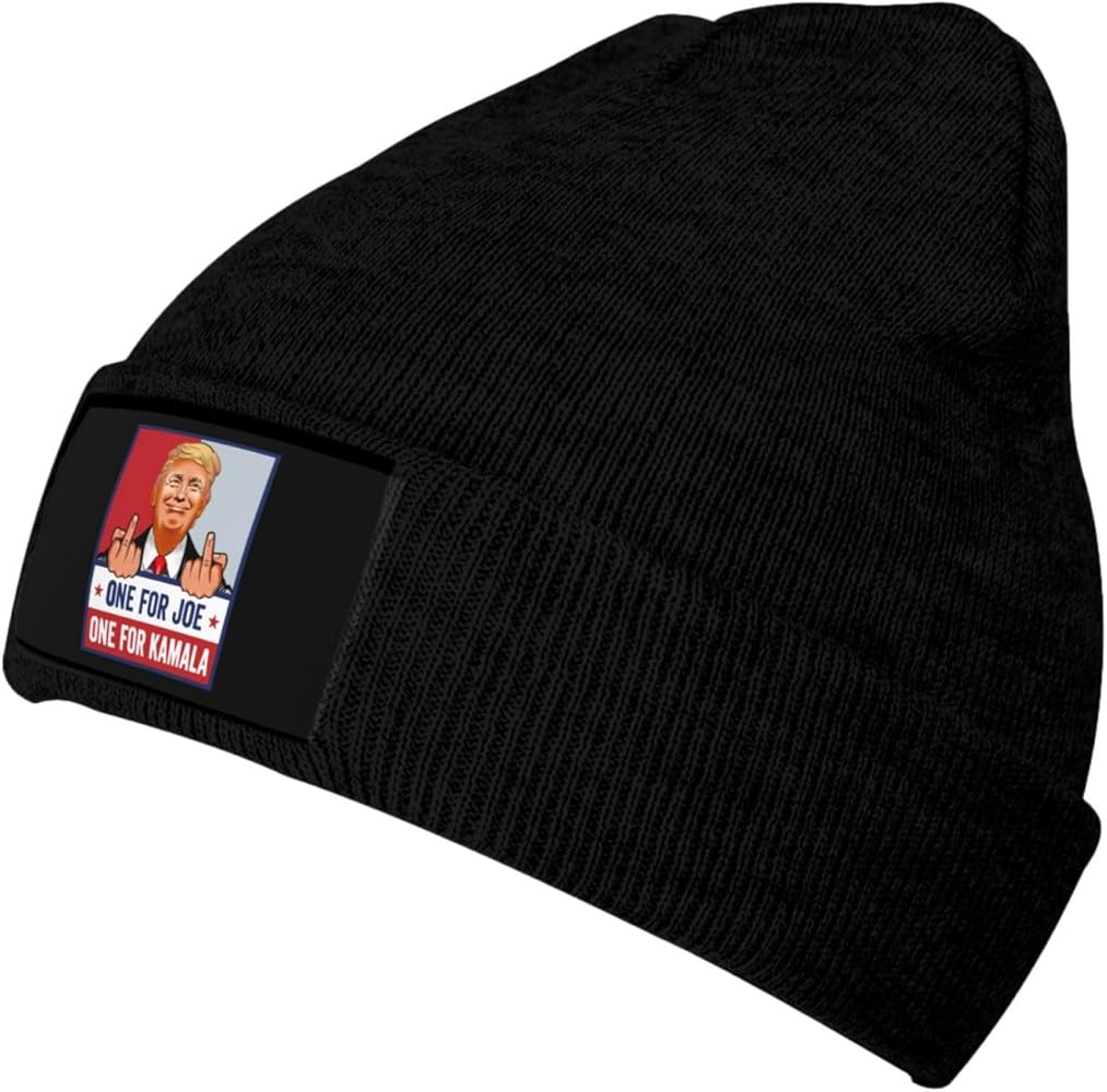 One for Joe One for Kamala Beanie Mans Women Knit Hat Knit Hat Soft Slouchy Warm Knit Skull Cap