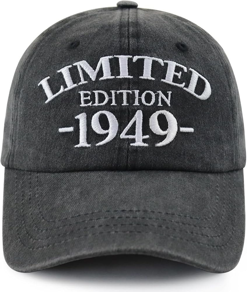 Limited Edition 1940 1941 1942 1943 1944 1945 1946 1947 1948 1949 Hat for Women Men, Adjustable Cotton Baseball Cap