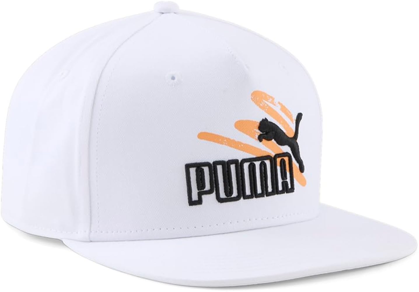 Puma Mens Evolve Flat Brim Adjustable Cap - White