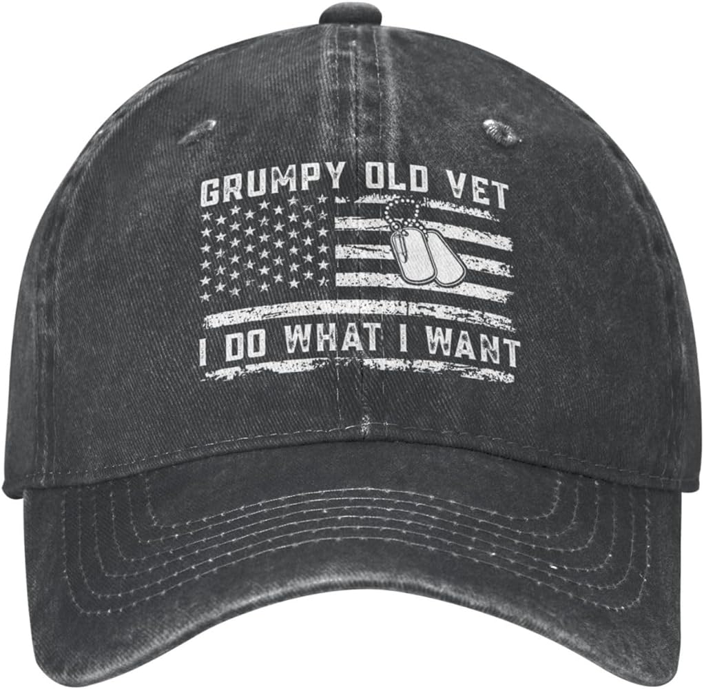 Military Veteran Hat Grumpy Old Vet I Do What I Want Hat Men Dad Hat Cool Hat