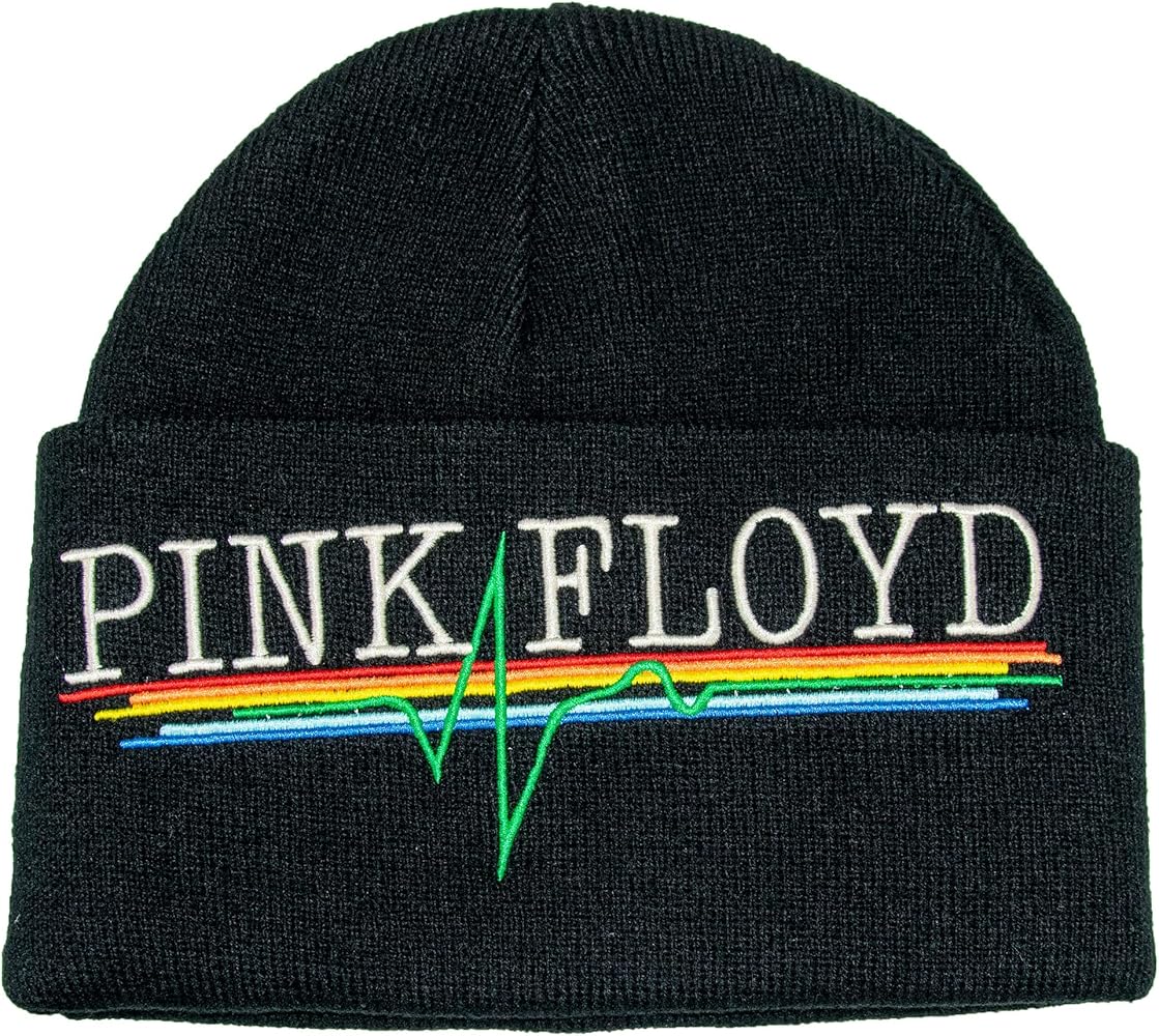 Amplified Unisex Adult Heart Beat Pyramid Pink Floyd Beanie