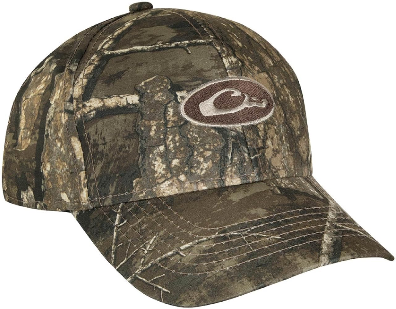 Drake Waterfowl Waterproof Camo Cap - All-Weather Hunting Lightweight Waterproof 6-Panel Mid-Profile Cap, One Size Fits Most